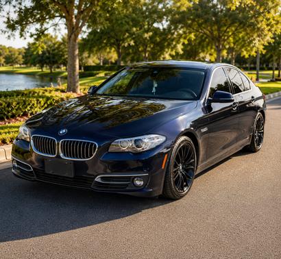 Blue 2015 BMW 528 i xDrive