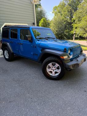 Blue 2022 Jeep Wrangler Unlimited Sport S