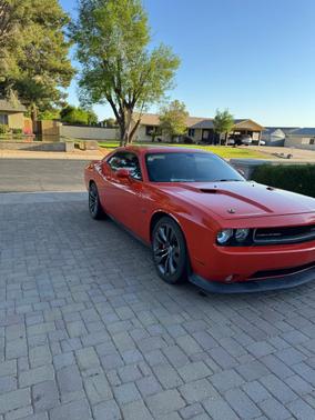 Orange 2013 Dodge Challenger SRT8
