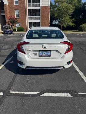 White 2021 Honda Civic LX