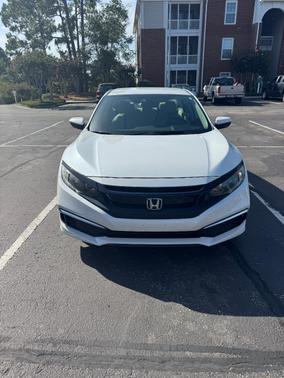 White 2021 Honda Civic LX