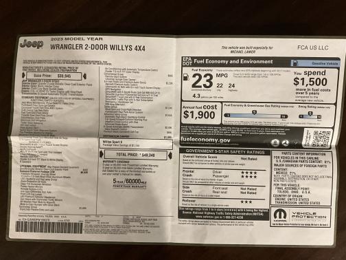 2023 Jeep Wrangler Willys