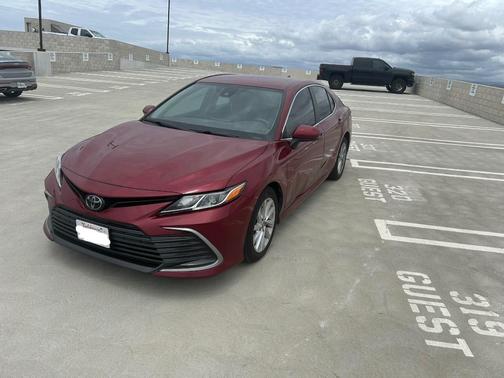 Red 2022 Toyota Camry LE