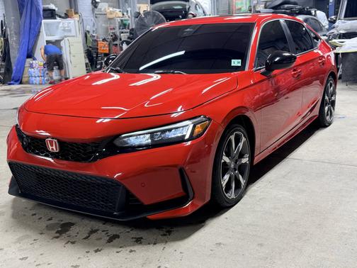Red 2025 Honda Civic Hybrid Sport Touring