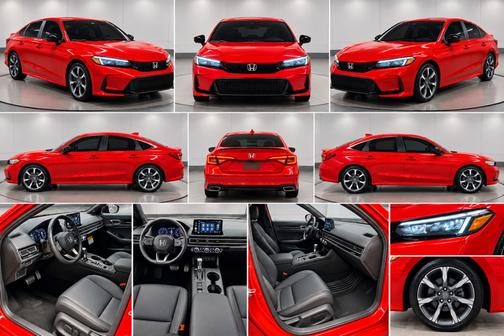 Red 2025 Honda Civic Hybrid Sport Touring