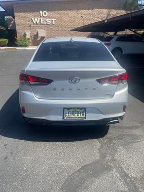 White 2019 Hyundai SONATA Limited