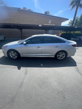 White 2019 Hyundai SONATA Limited