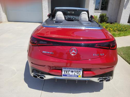 Red 2026 Mercedes-Benz AMG CLE 53 4MATIC+