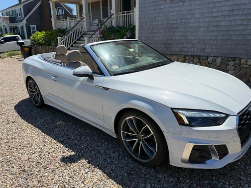 White 2024 Audi A5 45 S line Prestige