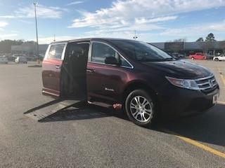 Red 2012 Honda Odyssey EX-L