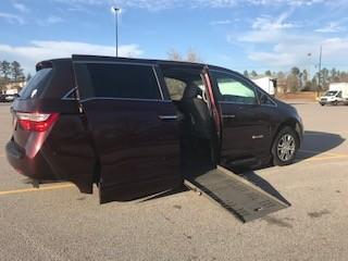 Red 2012 Honda Odyssey EX-L