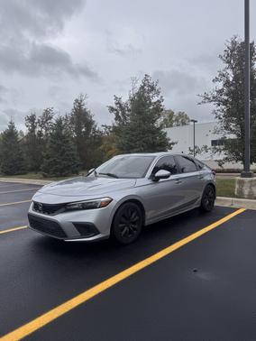 Gray 2022 Honda Civic EX-L