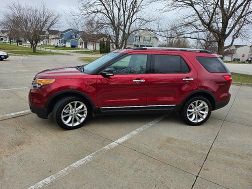 Red 2015 Ford Explorer Limited