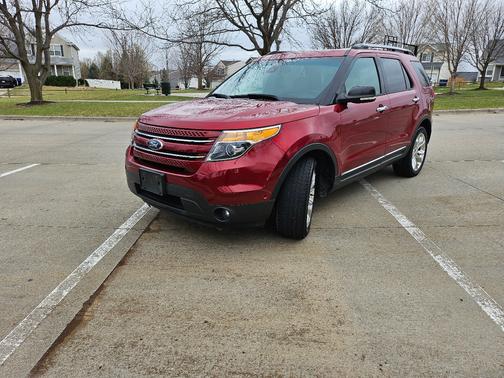Red 2015 Ford Explorer Limited