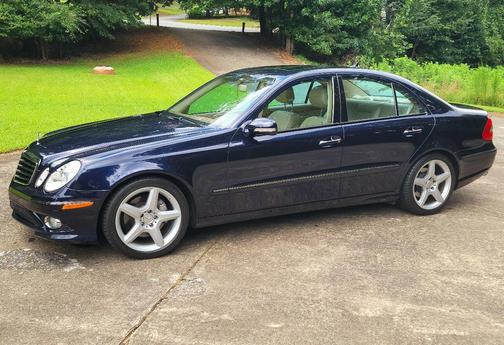 Blue 2009 Mercedes-Benz E-Class E 350