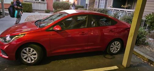 Red 2022 Hyundai Accent SE