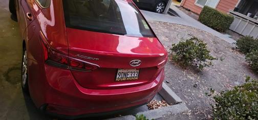 Red 2022 Hyundai Accent SE