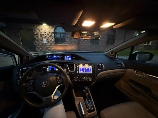 White 2014 Honda Civic EX