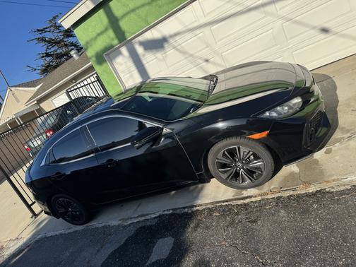 Black 2017 Honda Civic EX-L w/Navi