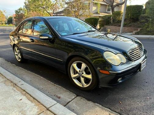 Blue 2004 Mercedes-Benz C-Class C230 Kompressor Sport