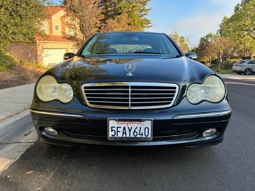 Blue 2004 Mercedes-Benz C-Class C230 Kompressor Sport