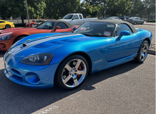 Blue 2008 Dodge Viper SRT-10