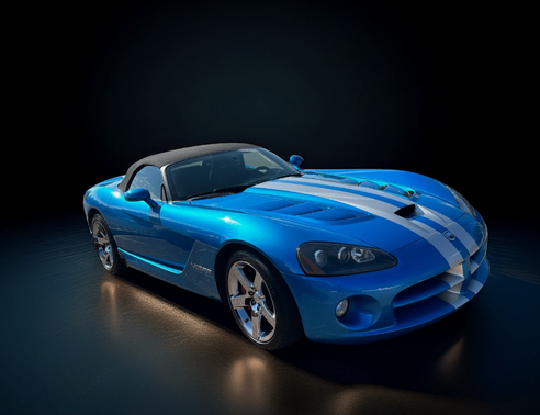 Blue 2008 Dodge Viper SRT-10