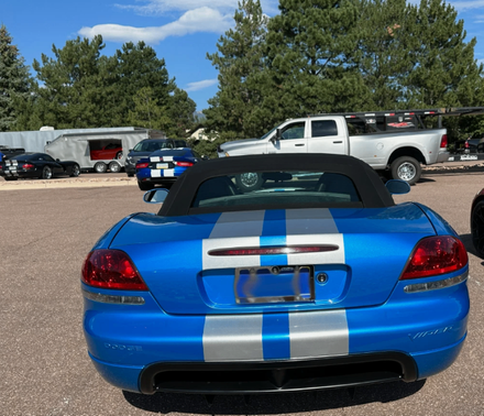 Blue 2008 Dodge Viper SRT-10