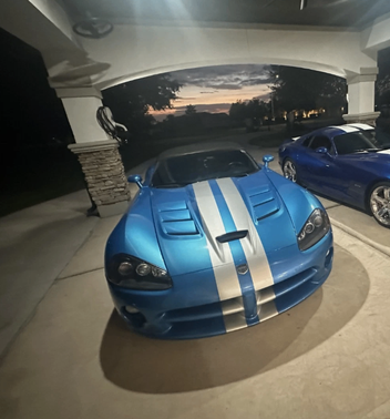 Blue 2008 Dodge Viper SRT-10