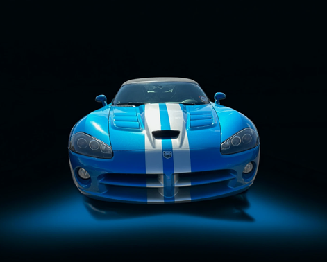Blue 2008 Dodge Viper SRT-10