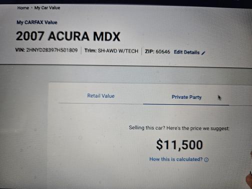 2007 Acura MDX Technology