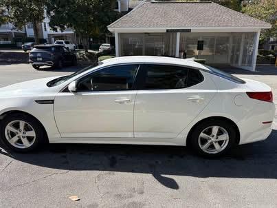 White 2015 Kia Optima LX