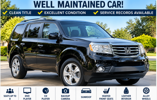 Black 2013 Honda Pilot EX-L