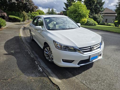 White 2014 Honda Accord EX-L