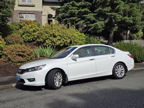 White 2014 Honda Accord EX-L
