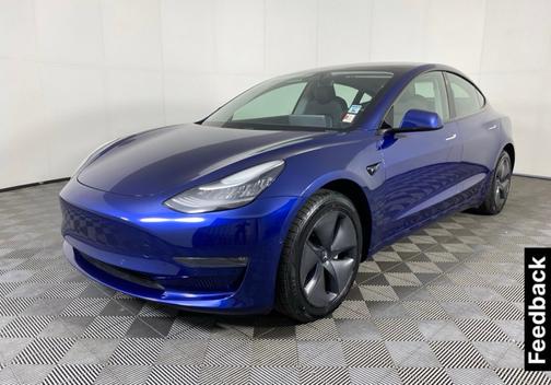Blue 2020 Tesla Model 3 Long Range