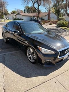 Black 2018 INFINITI Q50 3.0t Sport