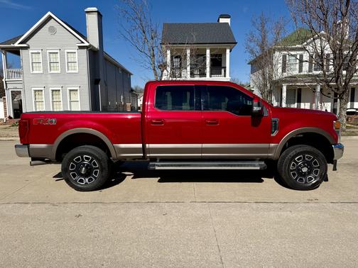 Red 2022 Ford F-250 Lariat