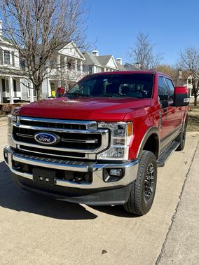 Red 2022 Ford F-250 Lariat