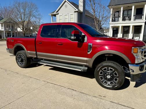 Red 2022 Ford F-250 Lariat