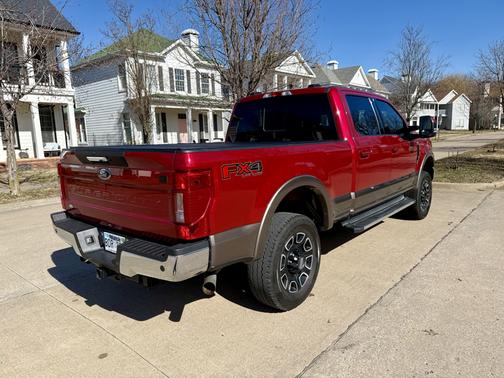Red 2022 Ford F-250 Lariat