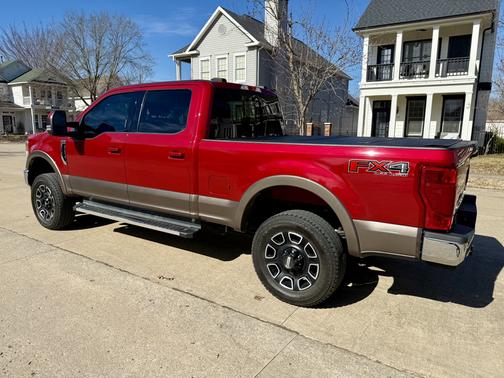 Red 2022 Ford F-250 Lariat
