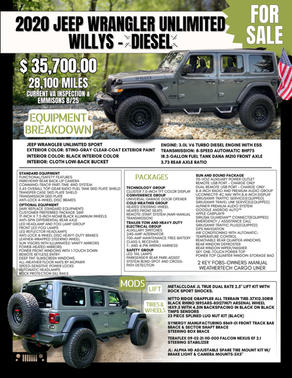 2020 Jeep Wrangler Unlimited Sport