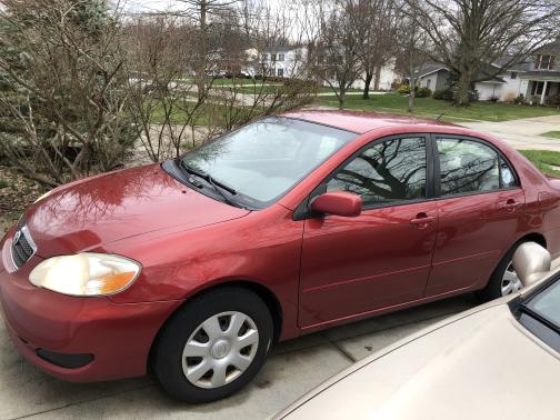 Red 2008 Toyota Corolla LE