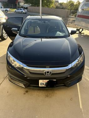 Black 2017 Honda Civic LX