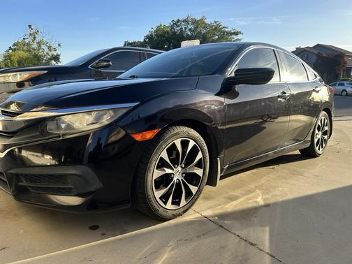 Black 2017 Honda Civic LX