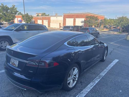 Blue 2013 Tesla Model S Performance