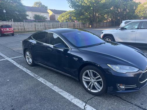 Blue 2013 Tesla Model S Performance
