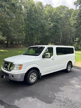 White 2015 Nissan NV Passenger NV3500 HD SL V8