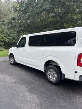 White 2015 Nissan NV Passenger NV3500 HD SL V8